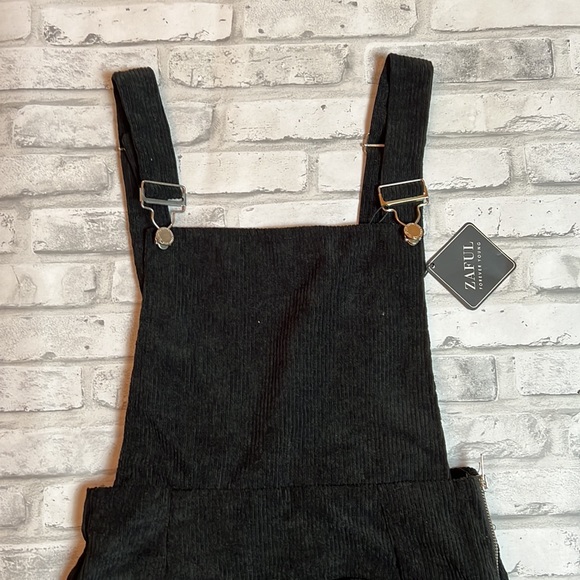 Side Zip Corduroy Overall Dress - Picture 3 of 9